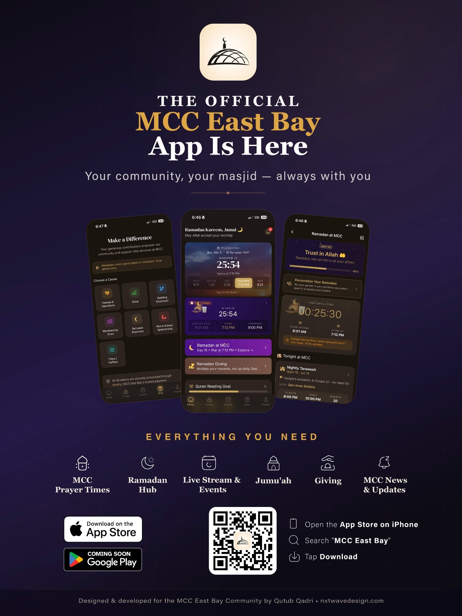 MCC East Bay App Launch Poster