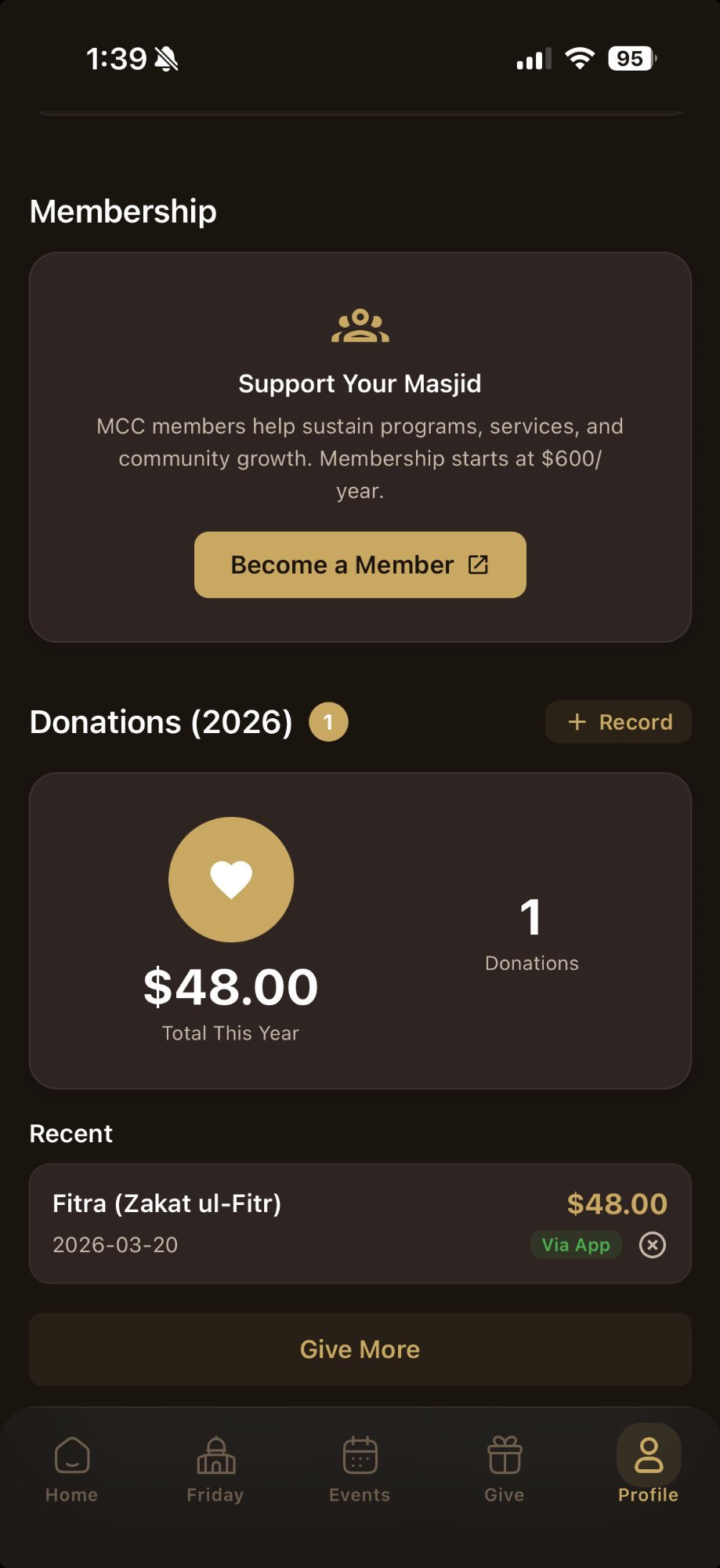 Donation History